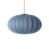 - Pendel - Knit-Wit 76 Oval Pendant LED - Blue Stone*Made by Hand Online