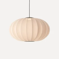 - Pendel - Knit-Wit 76 Oval Pendant LED - Sand Stone*Made by Hand Online