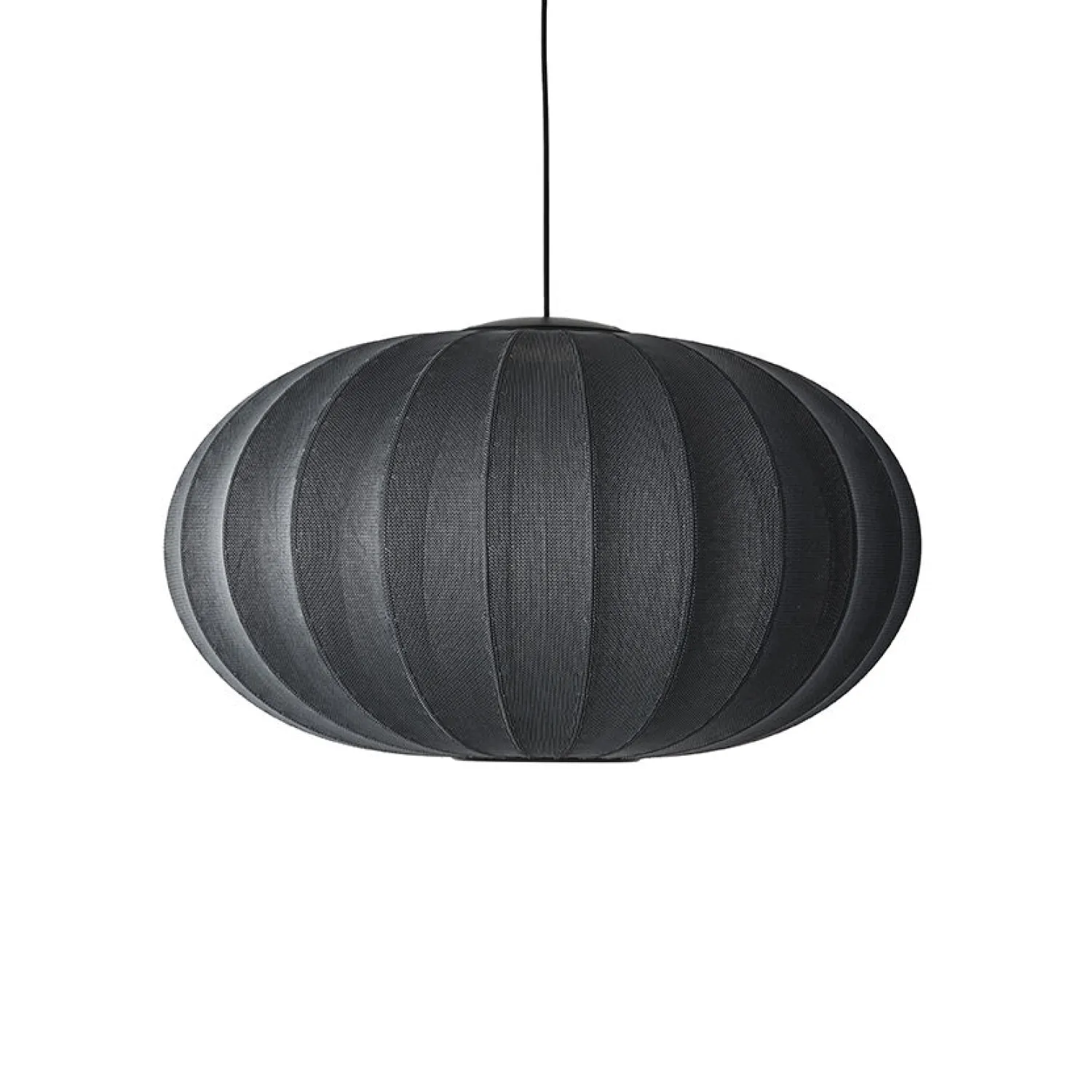 - Pendel - Knit-Wit 76 Oval Pendant LED - Black*Made by Hand Outlet