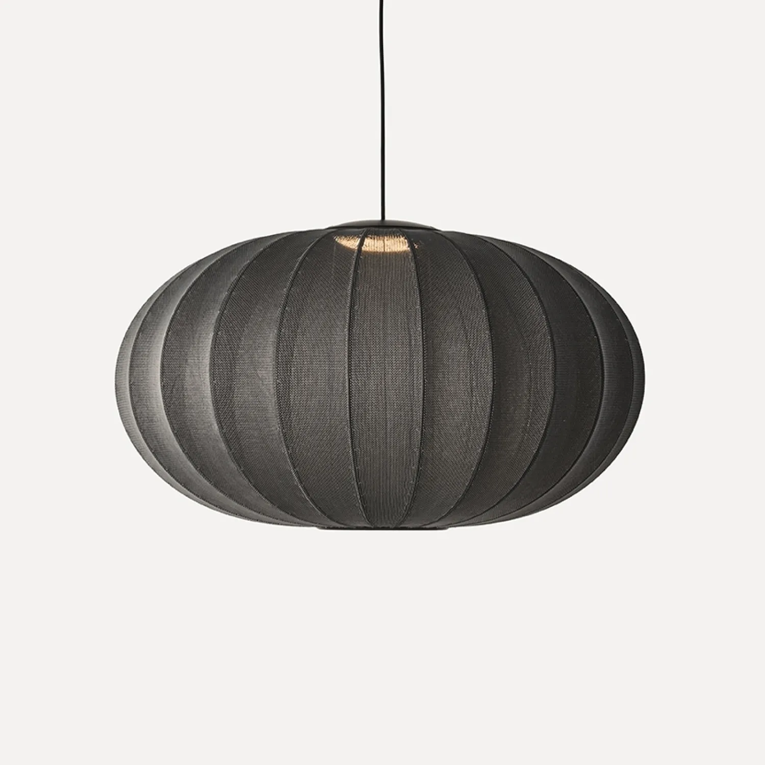 - Pendel - Knit-Wit 76 Oval Pendant LED - Black*Made by Hand Outlet