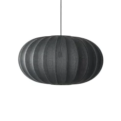 - Pendel - Knit-Wit 76 Oval Pendant - Black*Made by Hand Hot