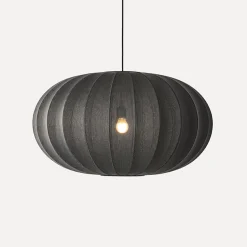 - Pendel - Knit-Wit 76 Oval Pendant - Black*Made by Hand Hot