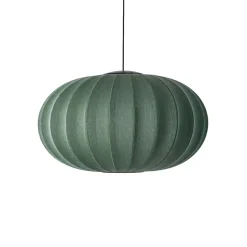 - Pendel - Knit-Wit 76 Oval Pendant LED - Tweed Green*Made by Hand Clearance