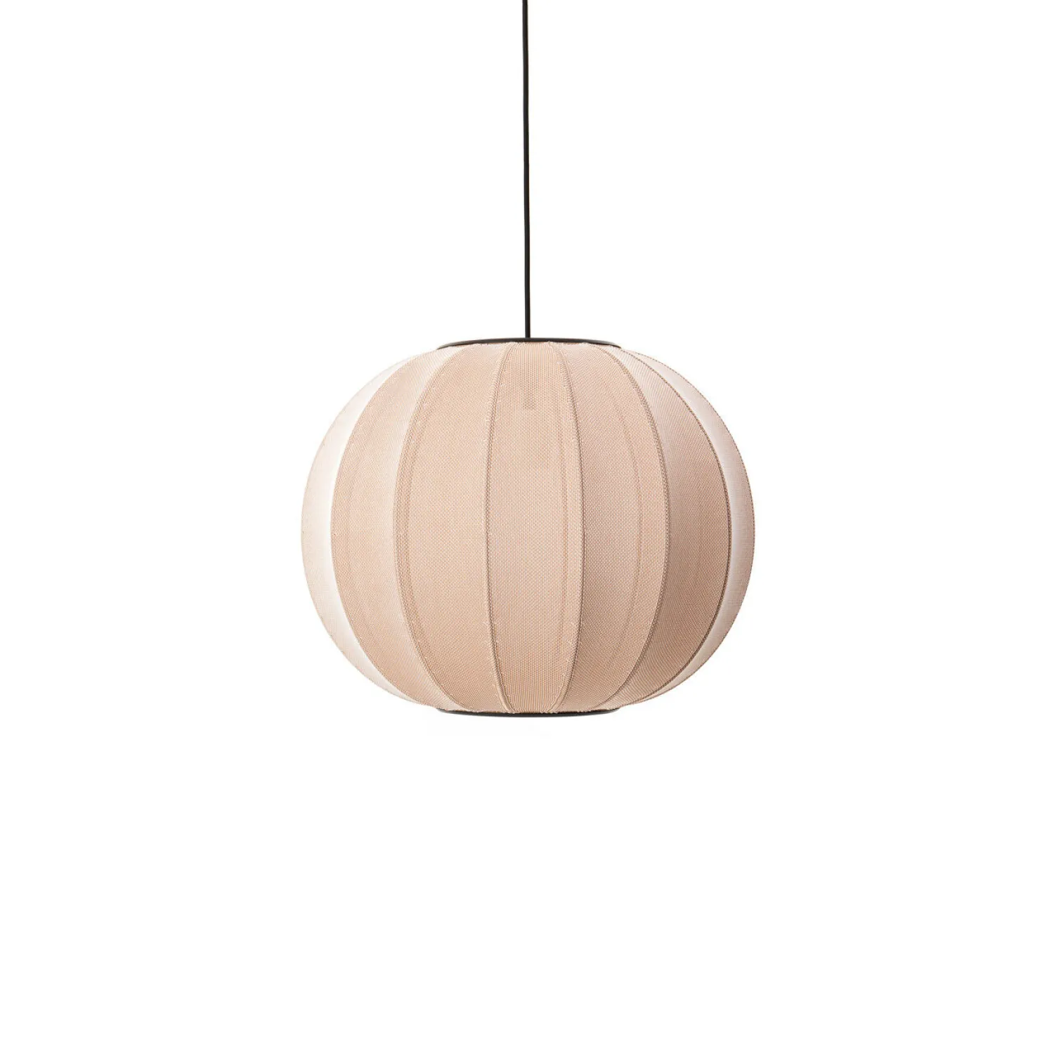 - Pendellampe - Knit-Wit 45 Round Pendant - Sand Stone*Made by Hand Clearance