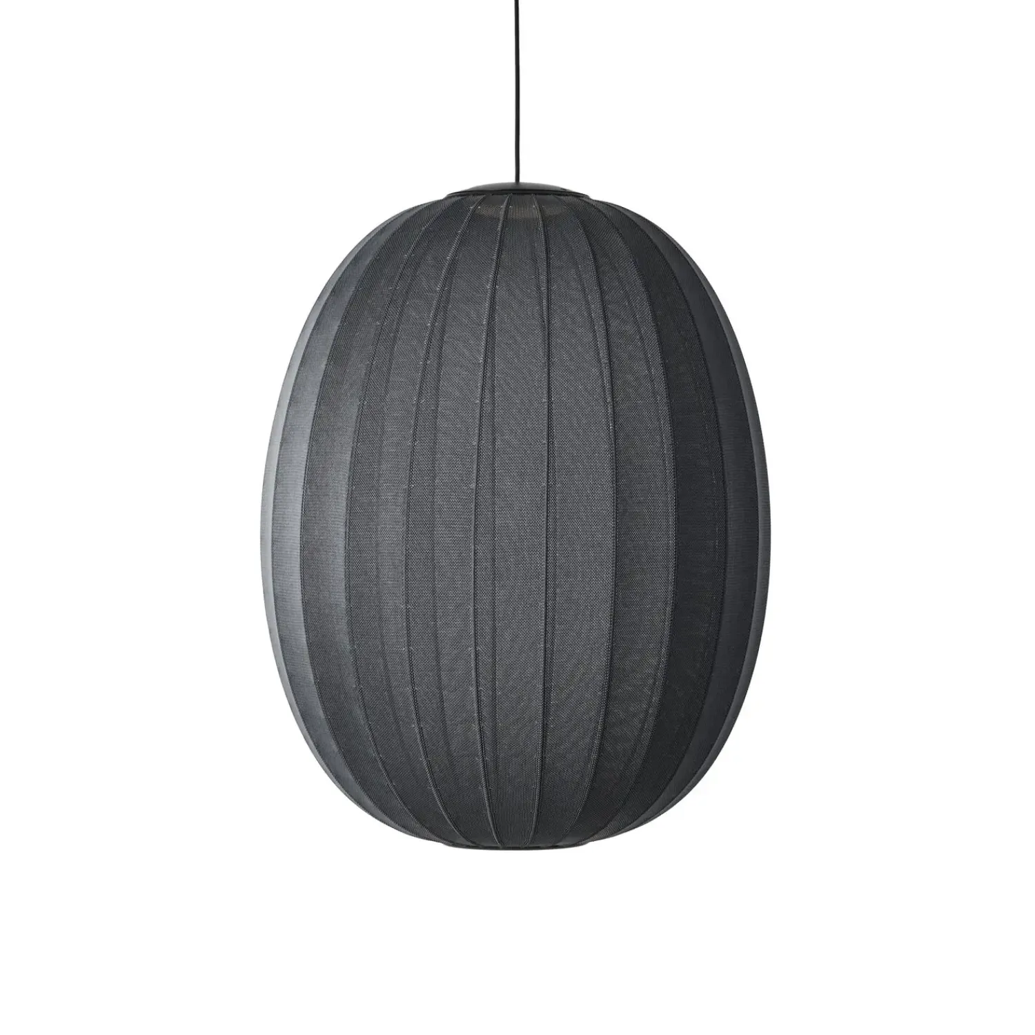 - Pendellampe - Knit-Wit 65 High Oval Pendant LED - Black^Made by Hand Sale