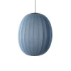 - Pendellampe - Knit-Wit 65 High Oval Pendant LED - Blue Stone*Made by Hand Hot