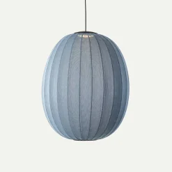 - Pendellampe - Knit-Wit 65 High Oval Pendant LED - Blue Stone*Made by Hand Hot