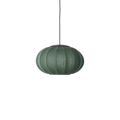 - Pendellampe - Knit-Wit 45 Oval Pendant LED - Tweed Green^Made by Hand Outlet