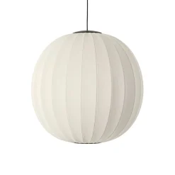 - Pendellampe - Knit-Wit 75 Round Pendant LED - Pearl White*Made by Hand Clearance