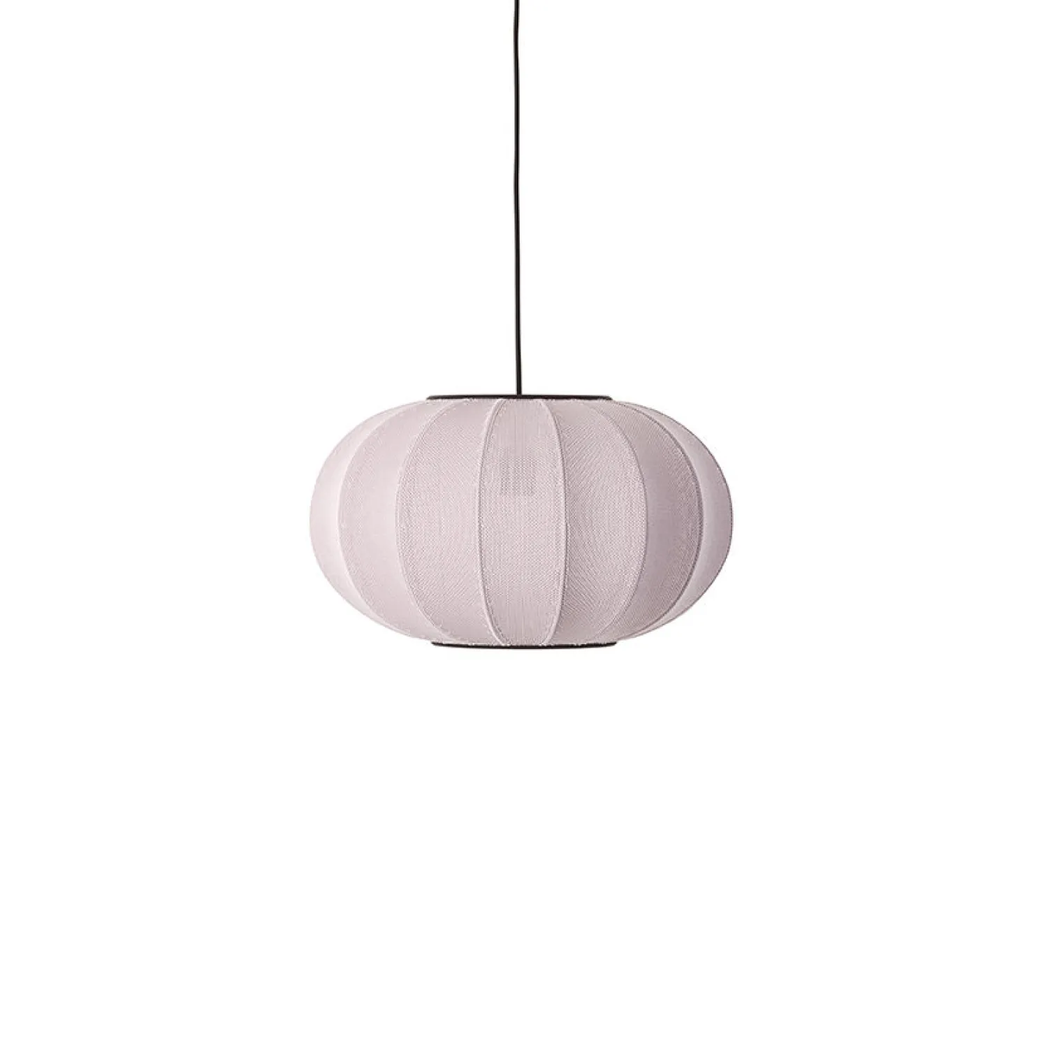 - Pendellampe - Knit-Wit 45 Oval Pendant - Light Pink^Made by Hand