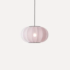 - Pendellampe - Knit-Wit 45 Oval Pendant - Light Pink^Made by Hand