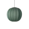 - Pendellampe - Knit-Wit 60 Round Pendant LED - Tweed Green^Made by Hand Online