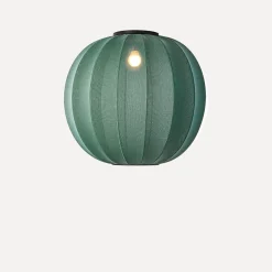 - Pendellampe - Knit-Wit 60 Round Pendant LED - Tweed Green^Made by Hand Online