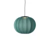 - Pendellampe - Knit-Wit 45 Round Pendant LED - Seagrass^Made by Hand