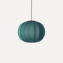 - Pendellampe - Knit-Wit 45 Round Pendant LED - Seagrass^Made by Hand