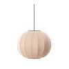 - Pendellampe - Knit-Wit 45 Round Pendant LED - Sand Stone^Made by Hand Clearance