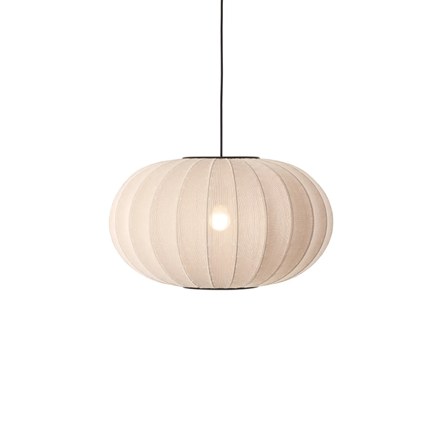 - Pendellampe - Knit-Wit 57 Oval Pendant - Sand Stone^Made by Hand New