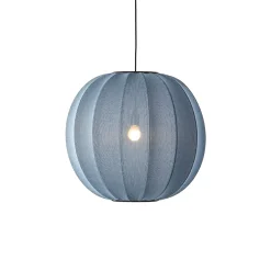 - Pendellampe - Knit-Wit 60 Round Pendant - Blue Stone*Made by Hand Discount