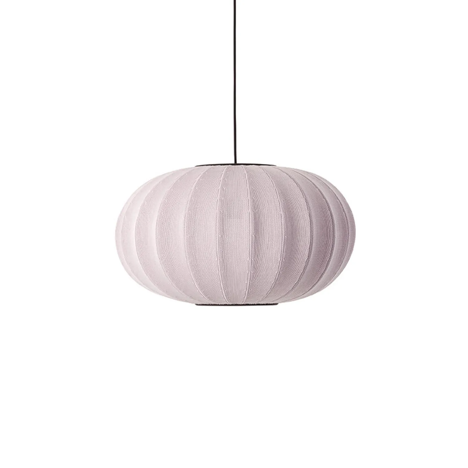 - Pendellampe - Knit-Wit 57 Oval Pendant - Light Pink*Made by Hand Sale