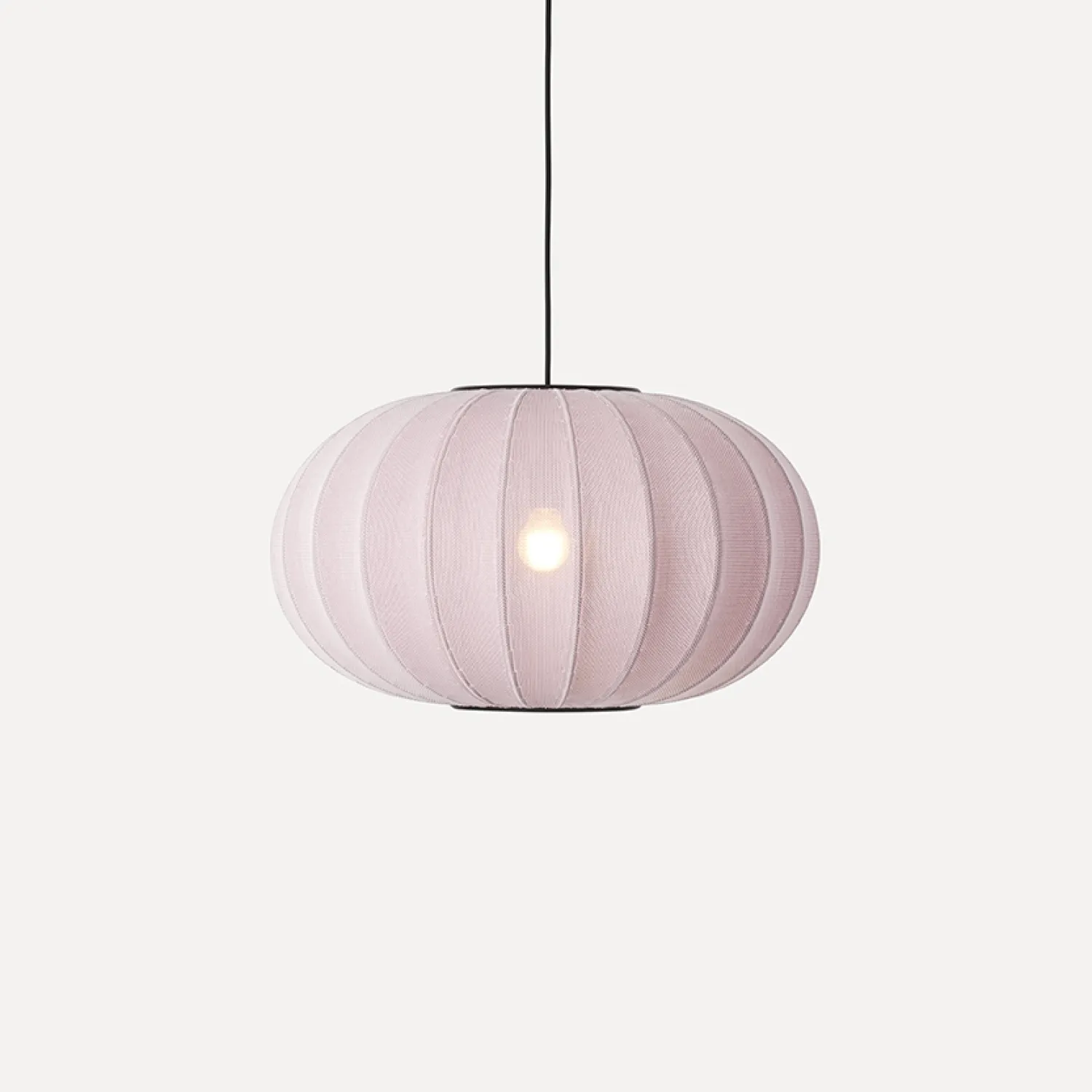- Pendellampe - Knit-Wit 57 Oval Pendant - Light Pink*Made by Hand Sale