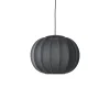 - Pendellampe - Knit-Wit 45 Round Pendant LED - Black^Made by Hand Clearance