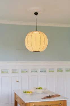 - Pendellampe - Knit-Wit 60 Round Pendant LED - Pearl White^Made by Hand Sale