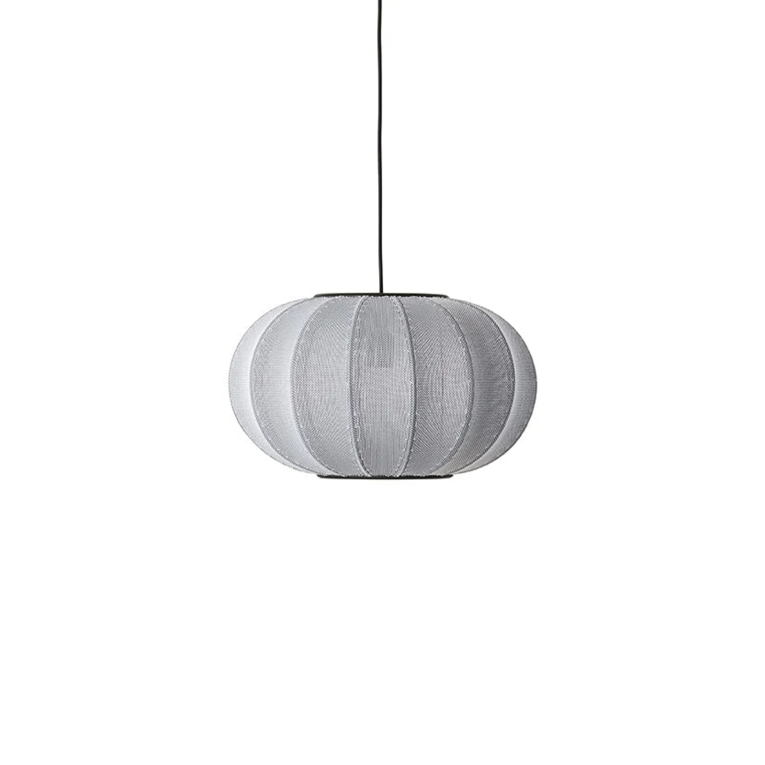 - Pendellampe - Knit-Wit 45 Oval Pendant - Silver^Made by Hand Outlet