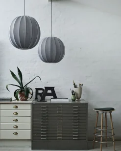 - Pendellampe - Knit-Wit 45 Oval Pendant - Silver^Made by Hand Outlet