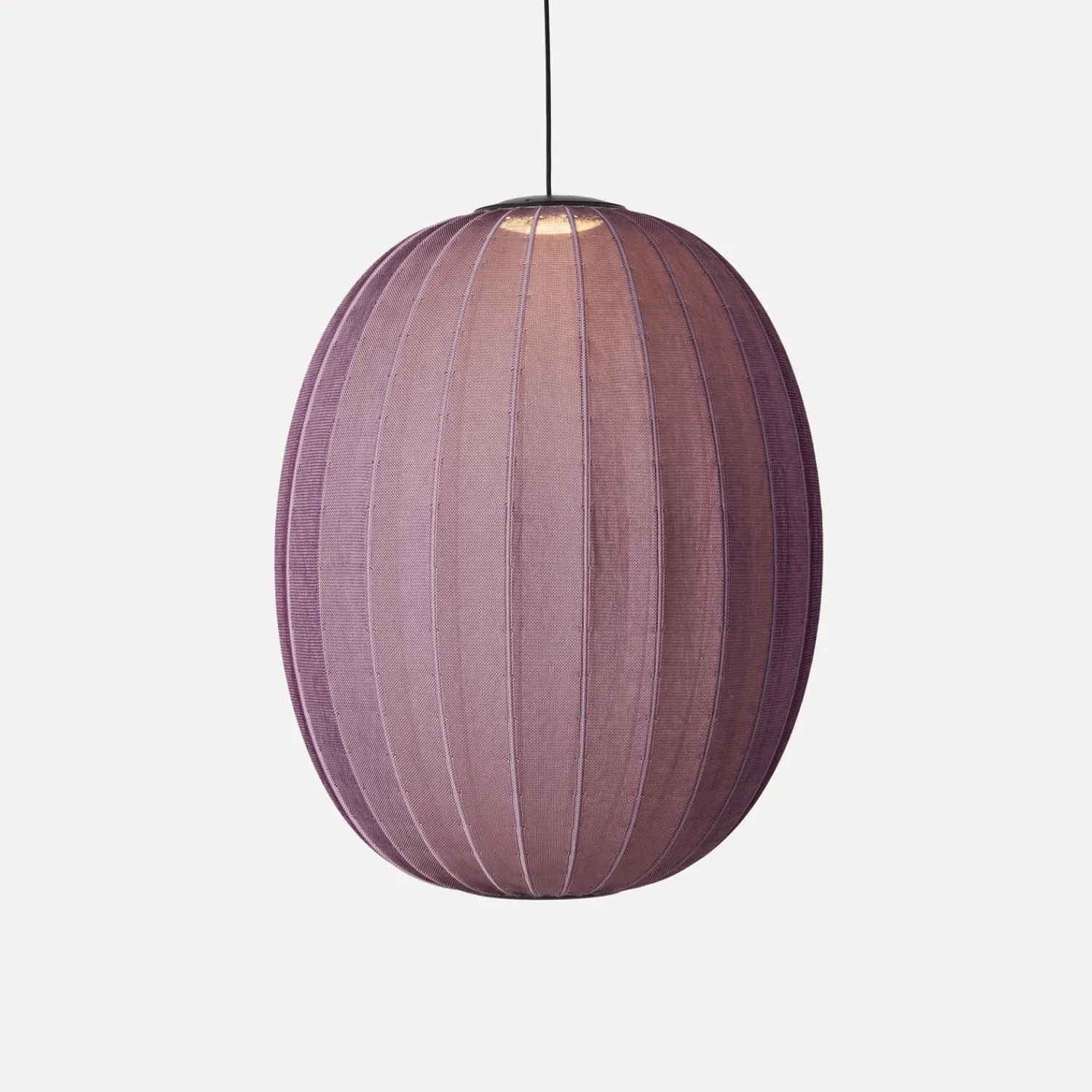 - Pendellampe - Knit-Wit 65 High Oval Pendant LED - Burgundy^Made by Hand Best