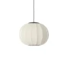 - Pendellampe - Knit-Wit 45 Round Pendant LED - Pearl White^Made by Hand Clearance