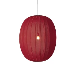 - Pendellamper - Knit-Wit 65 High Oval Pendant - Maple Red*Made by Hand Sale