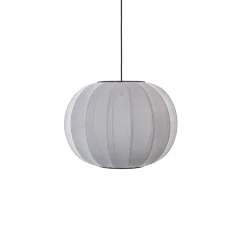 - Pendellampe - Knit-Wit 45 Round Pendant - Silver^Made by Hand
