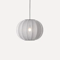 - Pendellampe - Knit-Wit 45 Round Pendant - Silver^Made by Hand