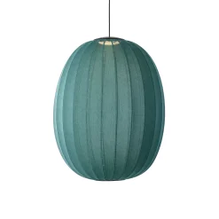 - Pendellampe - Knit-Wit 65 High Oval Pendant LED - Seagrass*Made by Hand
