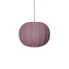 - Pendellampe - Knit-Wit 45 Round Pendant - Burgundy^Made by Hand Online