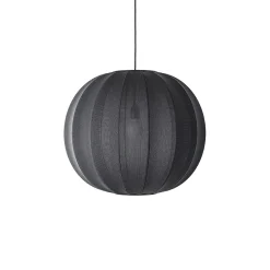 - Pendellampe - Knit-Wit 60 Round Pendant - Black*Made by Hand Sale