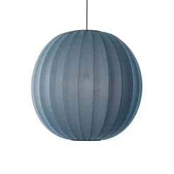 - Pendellampe - Knit-Wit 75 Round Pendant - Blue Stone^Made by Hand