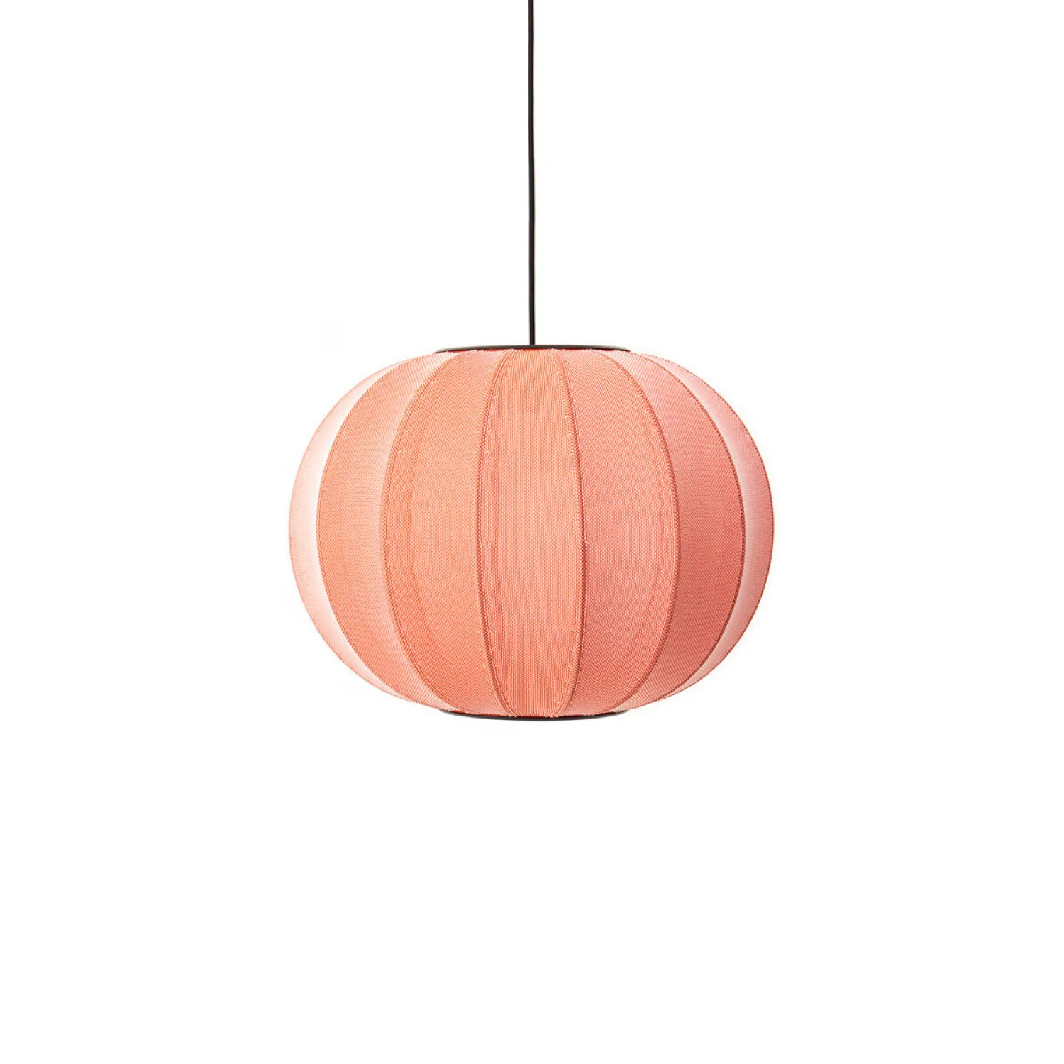 - Pendellampe - Knit-Wit 45 Round Pendant - Coral^Made by Hand Clearance