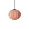 - Pendellampe - Knit-Wit 45 Round Pendant LED - Coral^Made by Hand