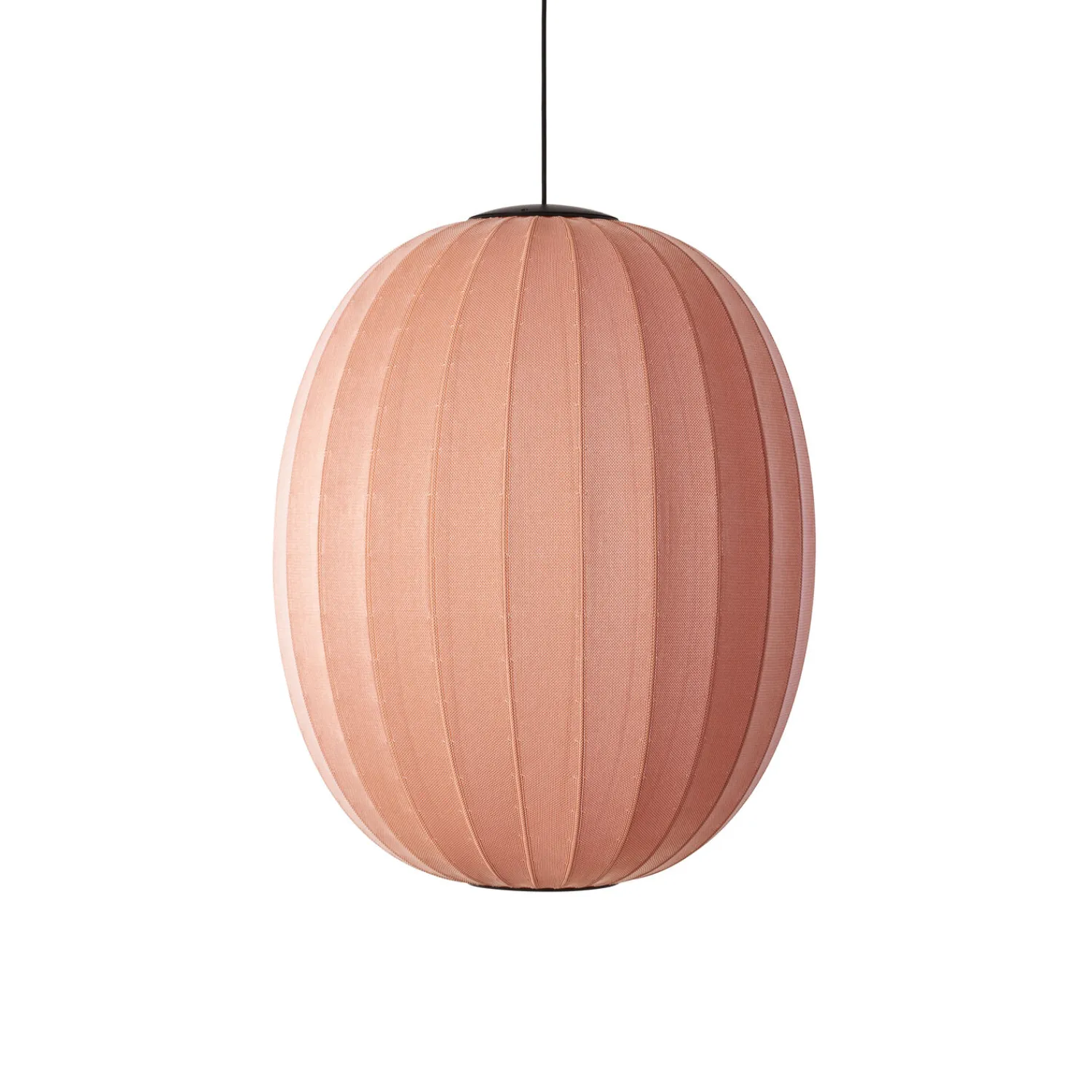 - Pendellampe - Knit-Wit 65 High Oval Pendant LED - Coral*Made by Hand Clearance