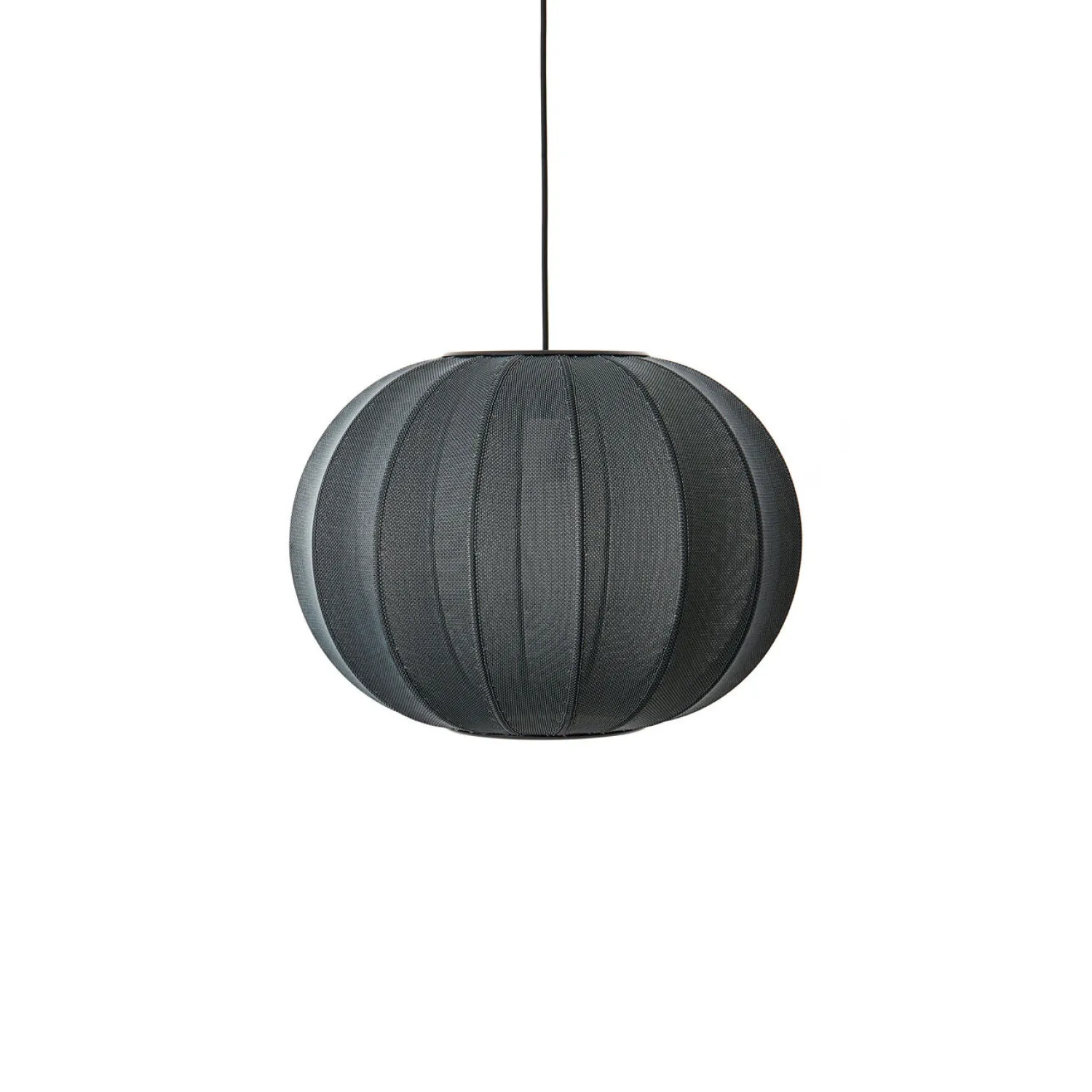- Pendellampe - Knit-Wit 45 Round Pendant - Black^Made by Hand Best