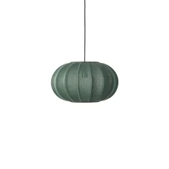 - Pendellampe - Knit-Wit 45 Oval Pendant - Tweed Green^Made by Hand Outlet