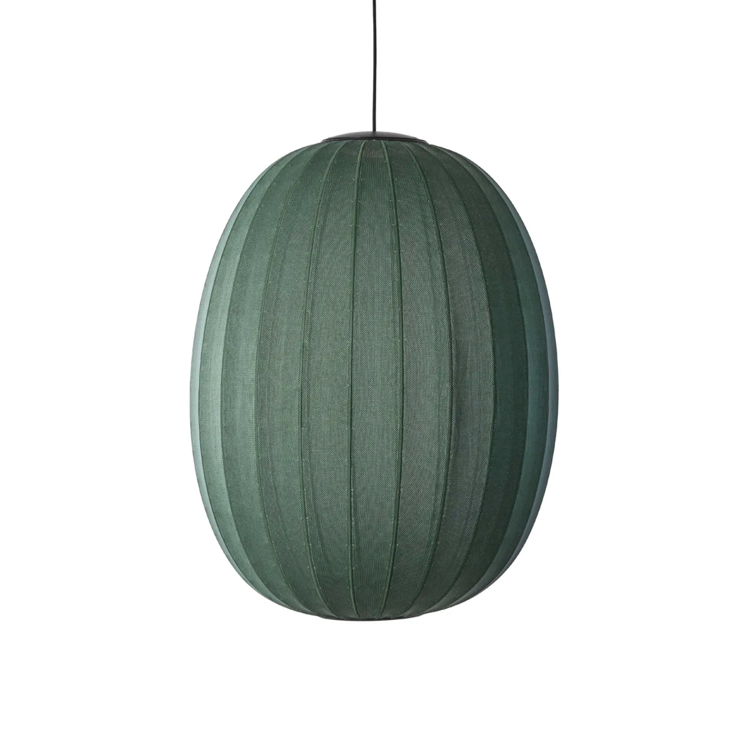- Pendellampe - Knit-Wit 65 High Oval Pendant LED - Tweed Green*Made by Hand Online
