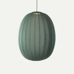 - Pendellampe - Knit-Wit 65 High Oval Pendant LED - Tweed Green*Made by Hand Online