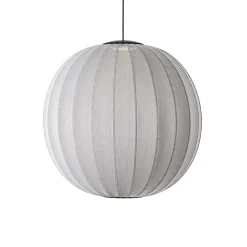 - Pendellampe - Knit-Wit 75 Round Pendant LED - Silver*Made by Hand New