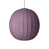 - Pendellampe - Knit-Wit 75 Round Pendant LED - Burgundy*Made by Hand