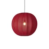 - Pendellampe - Knit-Wit 60 Round Pendant - Maple Red*Made by Hand Discount