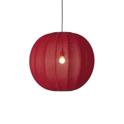 - Pendellampe - Knit-Wit 60 Round Pendant - Maple Red*Made by Hand Discount