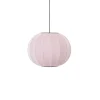 - Pendellampe - Knit-Wit 45 Round Pendant - Light Pink^Made by Hand Clearance