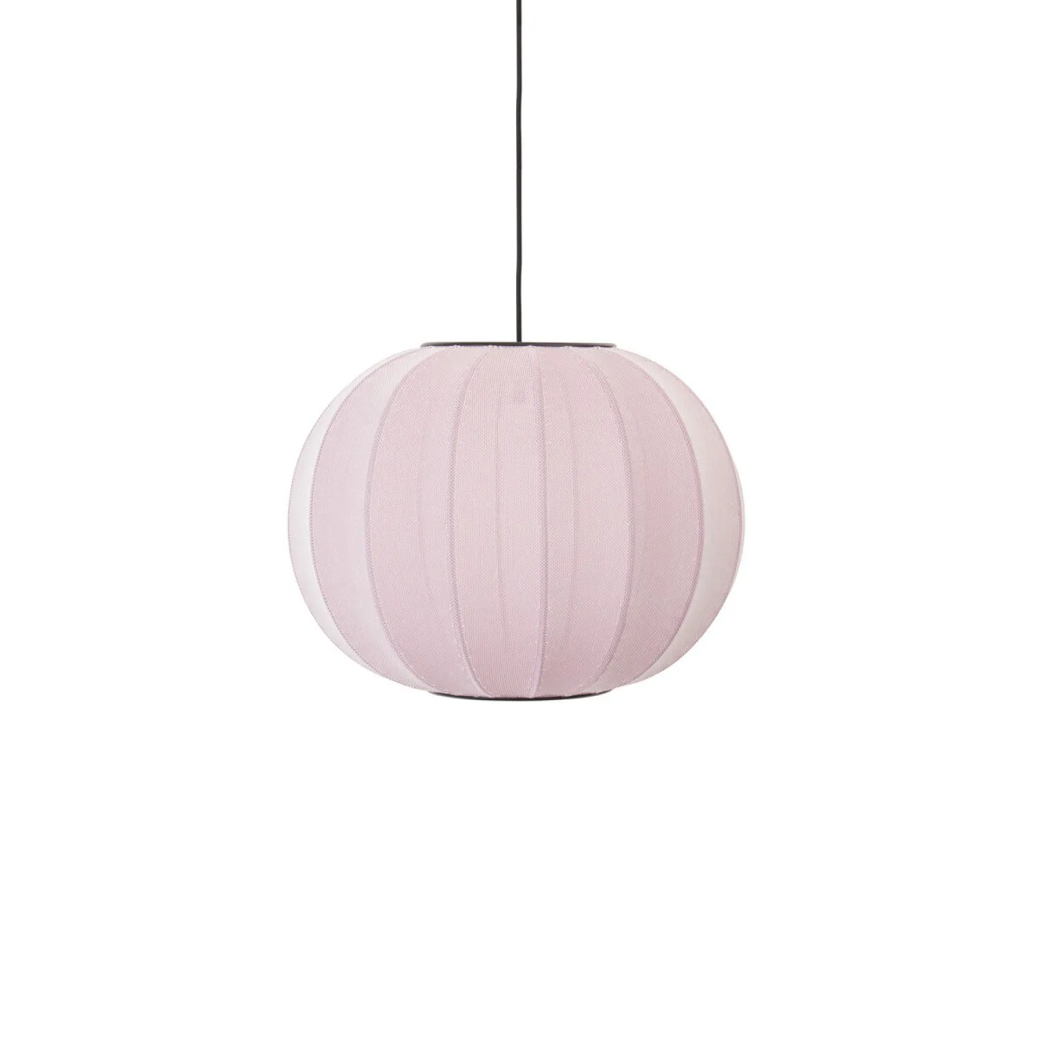 - Pendellampe - Knit-Wit 45 Round Pendant - Light Pink^Made by Hand Clearance